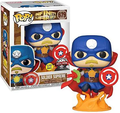 Produktbild von FUNKO POP! - MARVEL - Infinity Warps Soldier Supreme Glow in the Dark #679 Special Edition