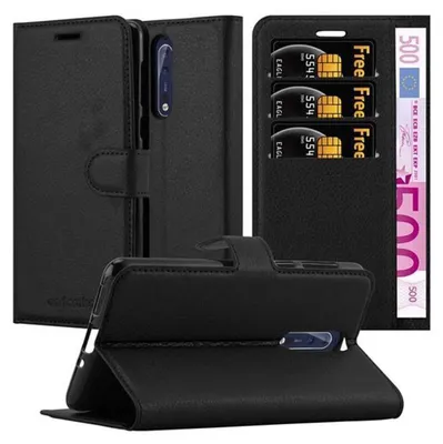 Immagine prodotto di Cadorabo cover per Nokia 8 2017 cover protettiva in nero custodia per cellulare cover chiusura magnetica