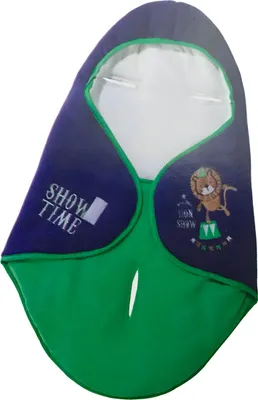 Image de Couverture enveloppante pour nouveau-nés, bleue - Lion