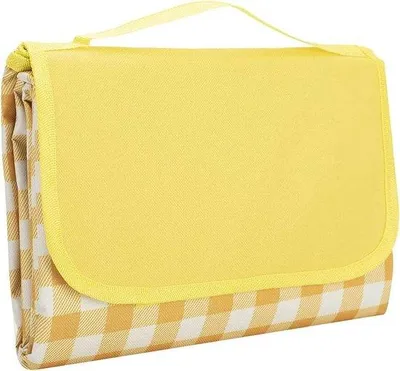 Immagine prodotto di Telo da picnic Famanu, impermeabile, portatile e resistente alla sabbia, colore giallo