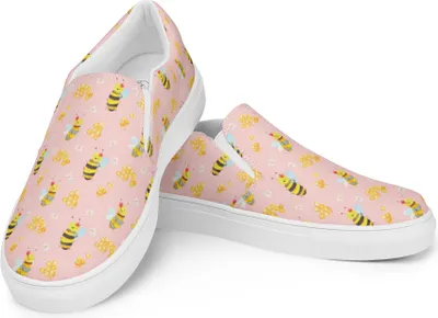Produktbild von Mr. & Mrs. Panda Slipper Damen Biene Happy Größe 44 1/2 - Rosa - Geschenk, Espadrilles, Für, Loafer, Halbschuhe