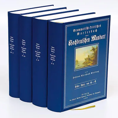 Obrázek produktu pro Grammatisch-kritisches Wörterbuch der Hochdeutschen Mundart. Band 1-4.