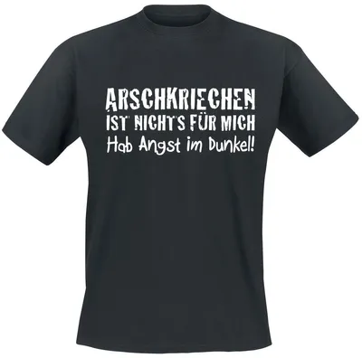 Produktbild von Sprüche T-Shirt Herren Arschkriechen schwarz 3XL