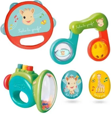 Immagine prodotto di Set regalo musicale Sophie la Girafe, strumenti musicali per bambini, scoperta musicale