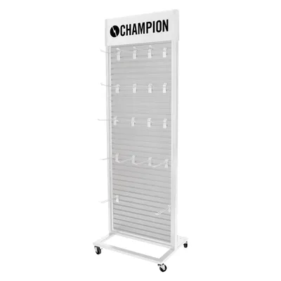 Obrázok produktu pre Biely kovový stojan s kolieskami, 600 mm