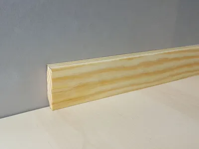 Produktbild von Sockelleiste Massivholz 16 x 60 x 2500 mm Kiefer Roh zum Kleben, Schrauben & Nageln Massivholz Fußleiste by PROVISTON 25 Meter | 10 Stück