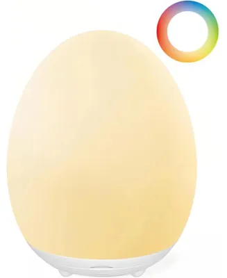 Produktbild von Nachtlicht Kinder, Stilllicht Baby mit 8 Farbwechselmodi und Dimmfunktion, Touch-Steuerung und Timer-Einstellung, Baby-Eierlampe zum Stillen, Nachttischlampe