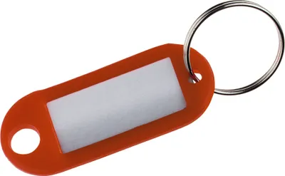 Produktbild von Alco Schlüsselanhänger Kunststoff orange 100 Stück