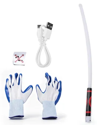Flexible LED-Stablampe 27 Zoll, 3 Modi, wiederaufladbar