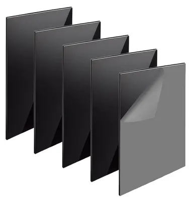 5 schwarze Acrylplatten 20x30 cm, 2 mm, für DIY