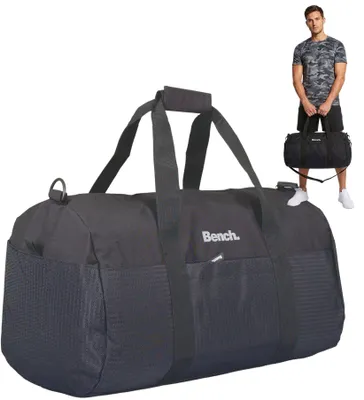 Produktbild von Sporttasche Reisetasche Tasche Herren Jungen 50 cm 34 L Bench Bolt Medium Gepäck Weekender Sport Sauna Schwimmen Reise 64208 0100 Schwarz + Flasche