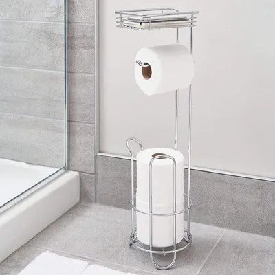 Produktbild von Famanu Toilettenpapierhalter - Freistehend, Platzsparend, Stilvolles Design