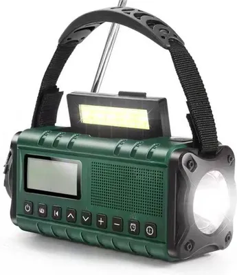 Zdjęcie produktu dla Nawigacyjne radio solarne, niebieskie, zasilane bateriami