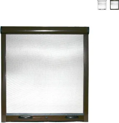 Produktbild von Universelles Rollo-Fliegengitter für Fenster 100x170cm Easy-Up D - Braun