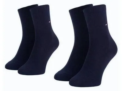 Produktbild von Tommy Hilfiger - Socken für Damen (2er-Pack) NA1106 (35 EU - 38 EU) (Marine)