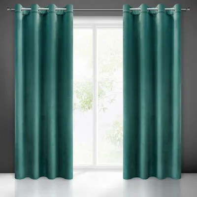 Image de Eurofirany MELANIE Rideau 140x250 Œillets Turquoise