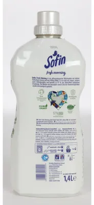 Produktbild von 8x Sofin Weichspüler 1,4L Fresh Morning Vegan Duft Frische Kleidung Waschmittel