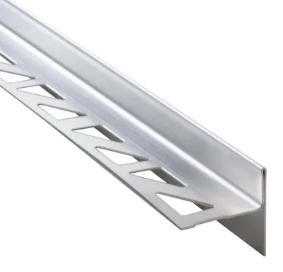 Produktbild von Dalsys Gefällekeil Dusche 98cm, Rechts, Silber – Gefälleprofil 12,5mm aus Edelstahl, Fliesenprofil Edelstahl, Fliesenleiste in Keil Form für die begehbare Dusche