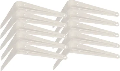 Produktbild von KOTARBAU® 10er Set Regalwinkel 175x150 mm Regalträger Regalhalter für Wandmontage Weiß