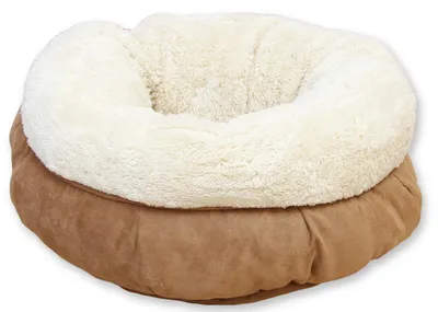 Productafbeelding van All For Paws Lambswool Donut Bed BEIGE