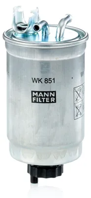 Produktbild von Kraftstofffilter MANN-FILTER WK 851 für FORD GALAXY (WGR) Leitungsfilter