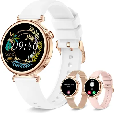 Produktbild von IAret Women's Round Smart Watch - Rosé Gold