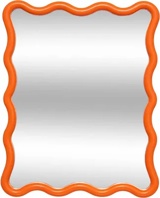 Produktbild von Wellenspiegel "judy" orange 38x30cm - Atmosphera créateur d'intérieur