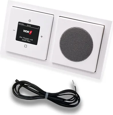 Produktbild von BUSCH JÄGER DAB+ Unterputz Radio 8215U-101 + 1x Lautsprecher Future Studioweiß