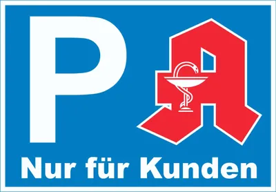 Produktbild von Apotheken Parkplatz Schild nur für Kunden A4 (210x297mm)