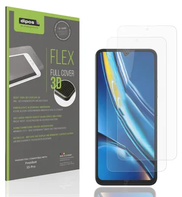 Image de 2x Full Cover mat Film pour Fossibot S5 Pro Film de protection ecrán