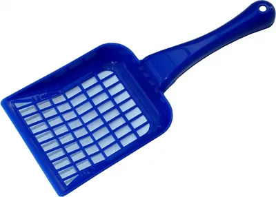 Produktbild von Katzenstreuschaufel blau 10,5 x 27 cm Siebweite grob - 7 mm
