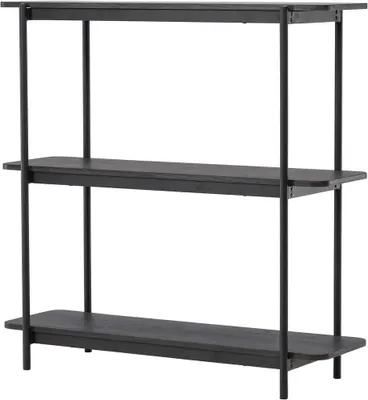 Productafbeelding van FURNLUX Vrijstaande plankenrek, Heim, zwart, 120 cm / Hoofdkleur: zwart / Afmetingen: 120 x 40 x 120 cm