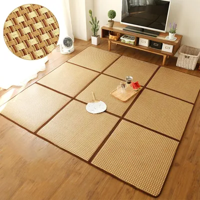 Produktbild von Faltbare Stroh-Tatami-Schlafmatte mit Aufbewahrungstasche