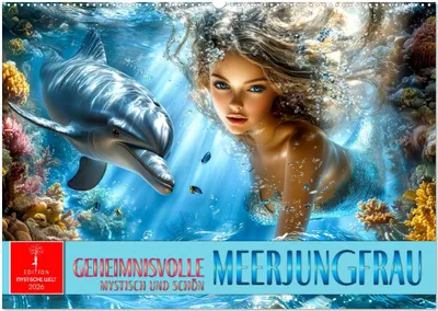 Produktbild von Geheimnisvolle Meerjungfrau (Wandkalender 2026 DIN A2 quer), CALVENDO Monatskalender