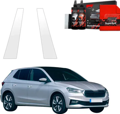 Image de Film de protection 2 en 1 Grizz Protector pour les montants B et C - Skoda Fabia (2019-2025)