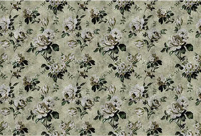Produktbild von Tadessi Fototapete | Blumen | 4.00 m x 2.70 m | Grün | Beige | Wandbild | Digitaldruck