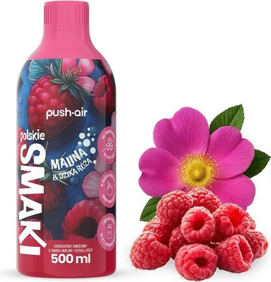 Produktbild von Dafi PUSHAIR Sirup für Himbeere und Wildrosenwasser Sättigungsmittel 500 ml