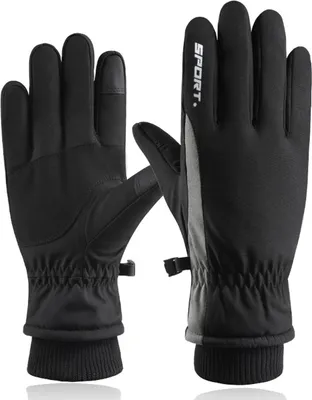 Produktbild von Winterhandschuhe, winddicht, Thermo-Touchscreen-Handschuhe für Ski, Wandern, Laufen, Herren und Damen