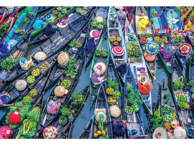 Image de Magnolia Puzzle Floating Market - 1500 Teile Legespiel Multicolour