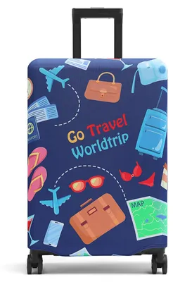 Image de Elzusha - Housse élastique pour valise, offrant une protection optimale pour vos bagages