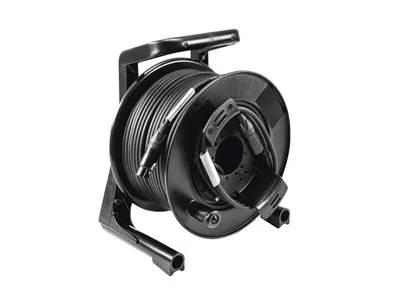 Produktbild von PSSO DMX Kabeltrommel XLR 50m sw Neutrik 2x0,22 (3030745K)