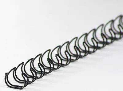 Produktbild von Drahtbinderücken 34 Ringe 6,4mm, 1/4 Zoll, 3:1 Teilung schwarz