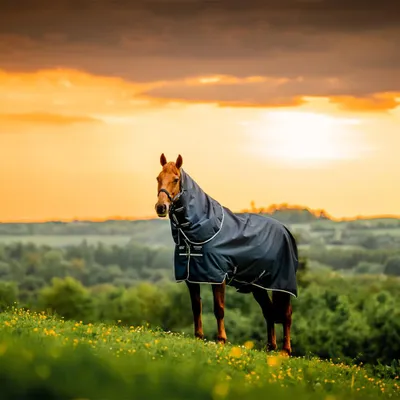 Produktbild von Horseware Weidedecke in Größe 110 - Amigo Ripstop 900D Plus Pony Turnout 200g - Witney Navy