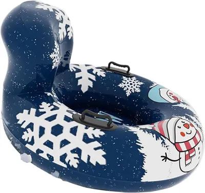 Productafbeelding van Opblaasbare Sneeuwslee - Winterband Ring - Plezier in de Sneeuw - Schokabsorberende Structuur - 110 x 60 cm - Uniek