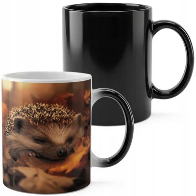 Image de Kubek Magiczny 330Ml Druk - Zwierzęta Dzikie Leśne Jeż Jeżyk