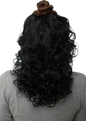 Produktbild von WIG ME UP Haarteil Halbperücke Schwarz Locken H9312-1