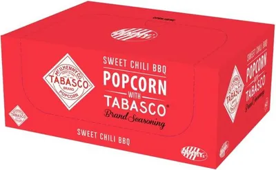 Produktbild von Jimmy's Popcorn Mini Bags Sweet Chili BBQ with Tabasco 21x24g