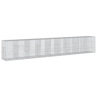 Obrázek produktu pro vidaXL Gabion s víkem 900x100x150 cm Pozinkované železo