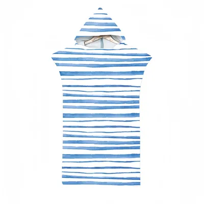 Produktbild von Strandponcho mit Kapuze für Erwachsene – schnelltrocknendes Mikrofaser-Handtuch