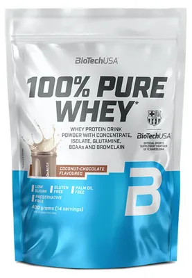 Produktbild von Biotech USA 100% Pure Whey 400g Kokosnuss-Schokolade